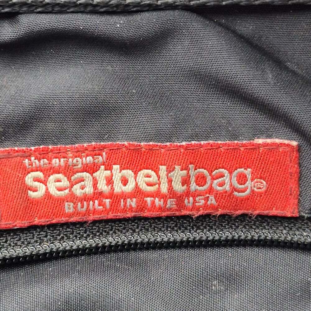 Vintage The Original Harveys Seatbelt Bag Black Tote Style - Picture 12 of 16